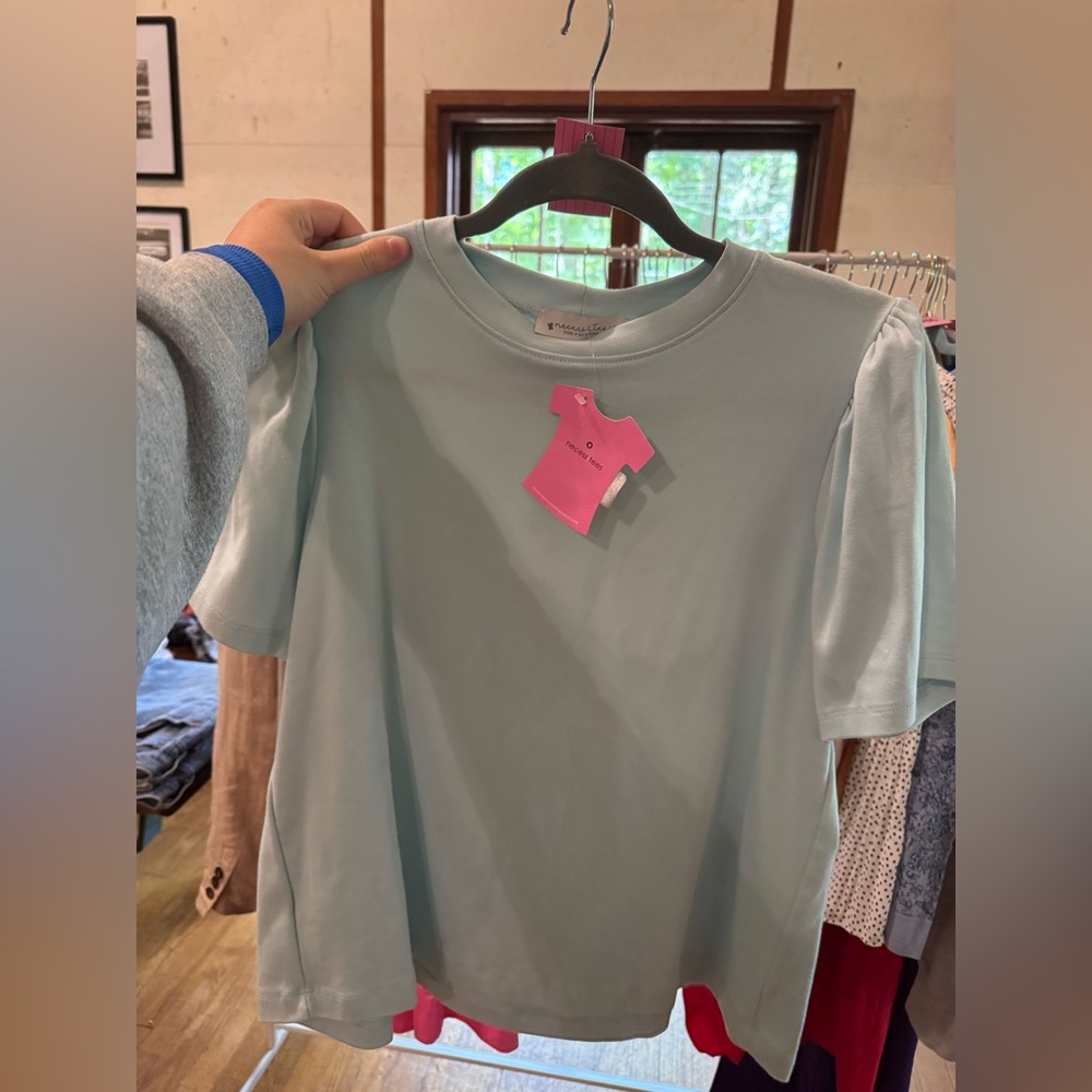 Green Boxy Short Sleeve T-Shirt